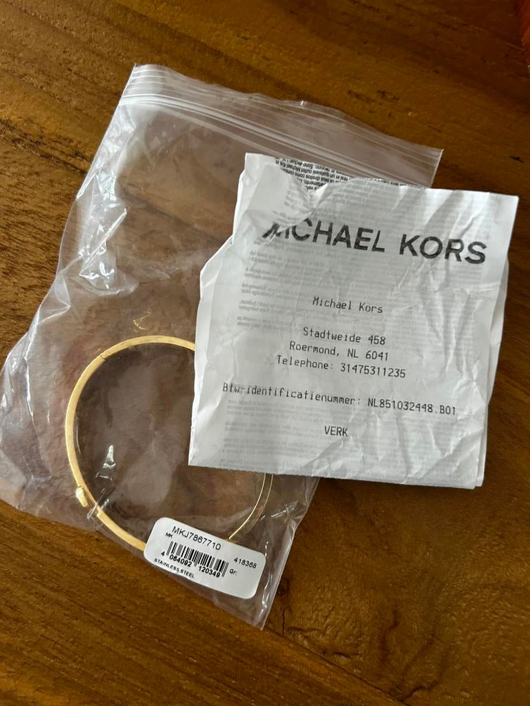 Orginal Michael Kors Armband gold pink, Sieraden, Tassen en Uiterlijk, Armbanden, Ophalen, Zo goed als nieuw, Goud