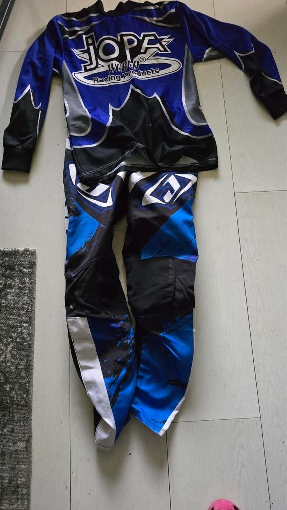 Jopa fietscross kleding set voor kinderen - Blauw/Zwart, Gebruikt, Jopa, Kinderen, Overige maten