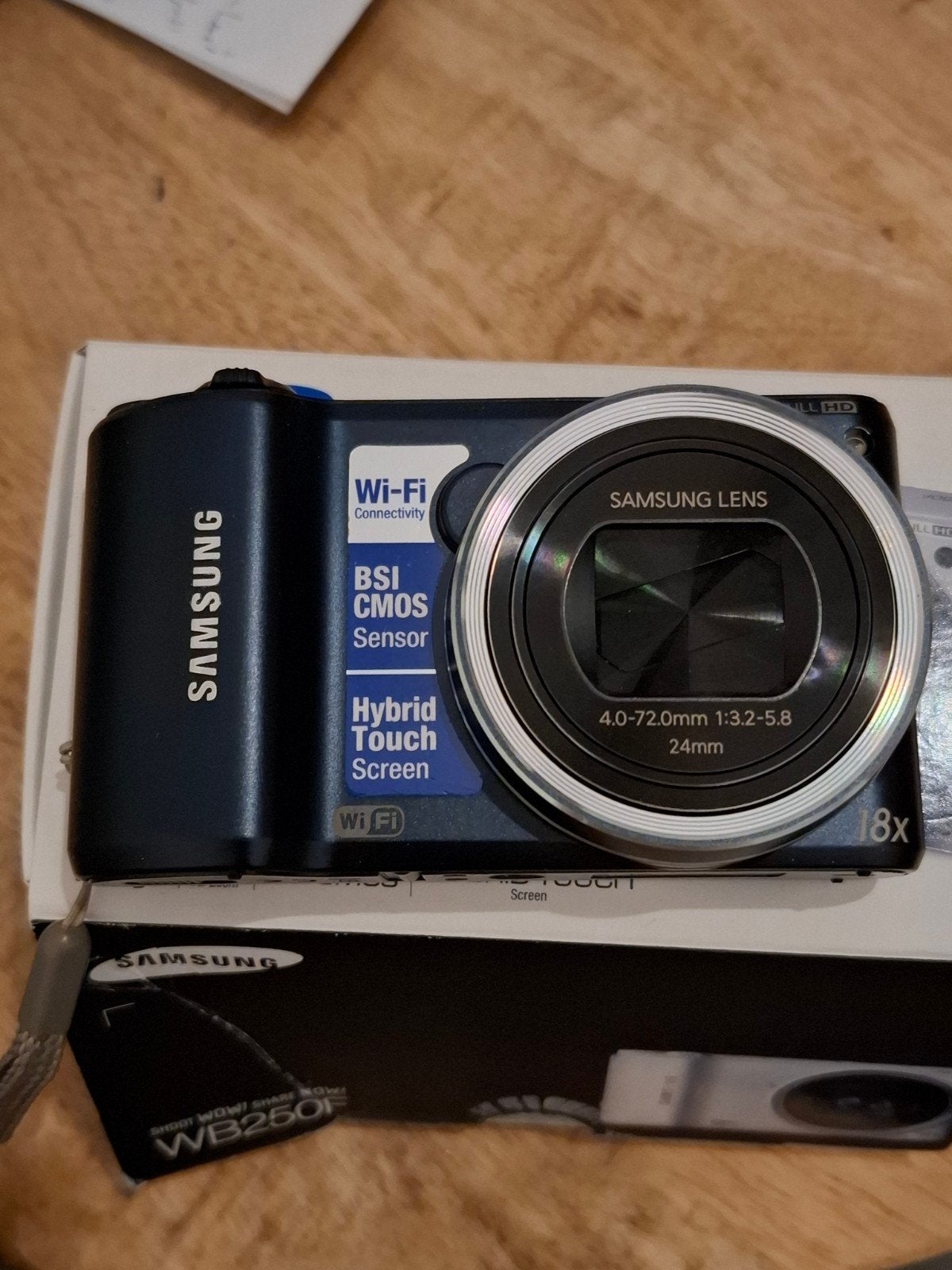 Samsung WB250F Smart Camera - Compactcamera met WiFi, Touchscreen, Ophalen of Verzenden, Zo goed als nieuw, Compactcamera