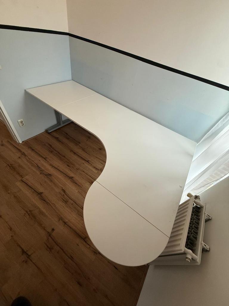 IKEA Galant Hoekbureau - Wit, 150x220x80cm, Ophalen, Gebruikt