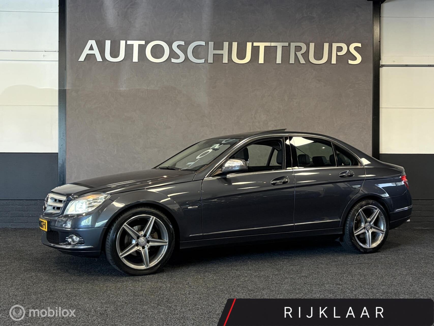 Mercedes C-klasse 180 K Avantgarde AUTOMAAT / STOELVERW / DA, Auto's, Achterwielaandrijving, Zwart, Sedan, Euro 4