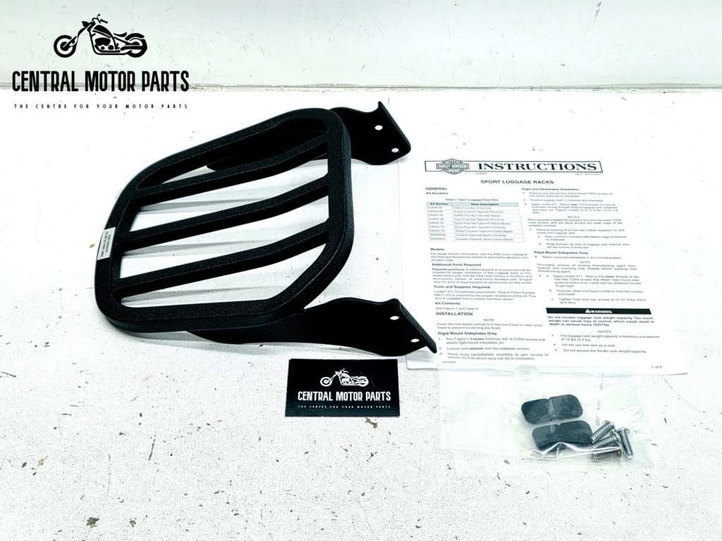 Wrinkled Black Sissy Bar Bagagerek Softail 2006-2017, Niet ingevuld, Niet ingevuld, Nieuw, Ophalen of Verzenden