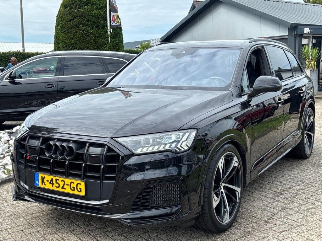 Audi SQ7 4.0 TDI 7-Persoons Zwart 2020 Facelift VOL Q7, Auto's, SQ7, Gebruikt, 7 stoelen, Zwart