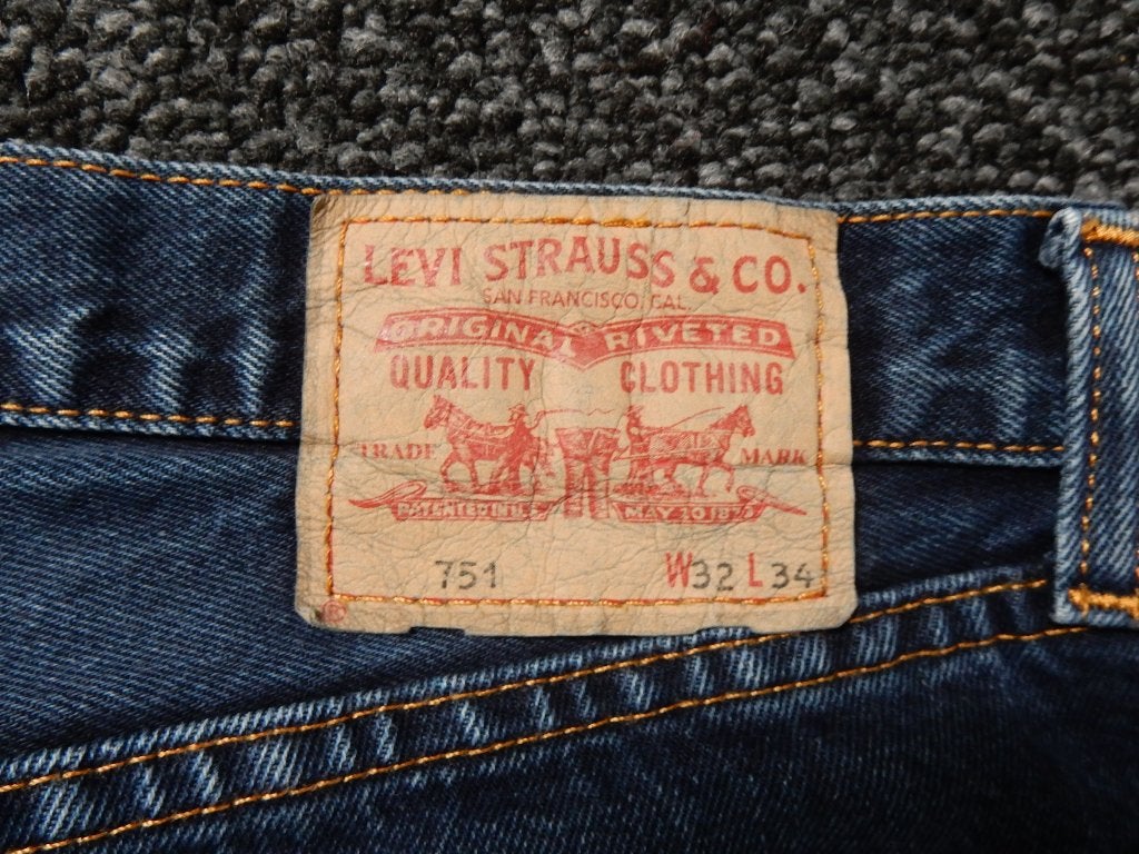 Levi's 751, W32 L34, Blauw, W32 (confectie 46) of kleiner, Ophalen of Verzenden, Gedragen