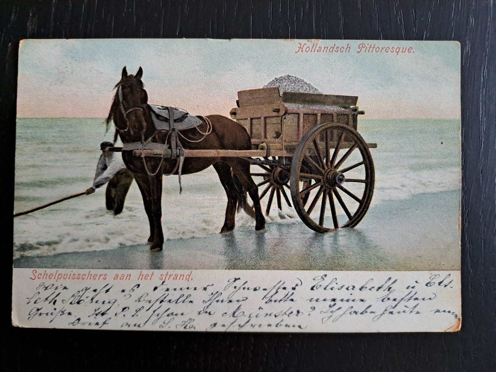 schelpvisschers op het  strand, Ophalen of Verzenden, Zuid-Holland