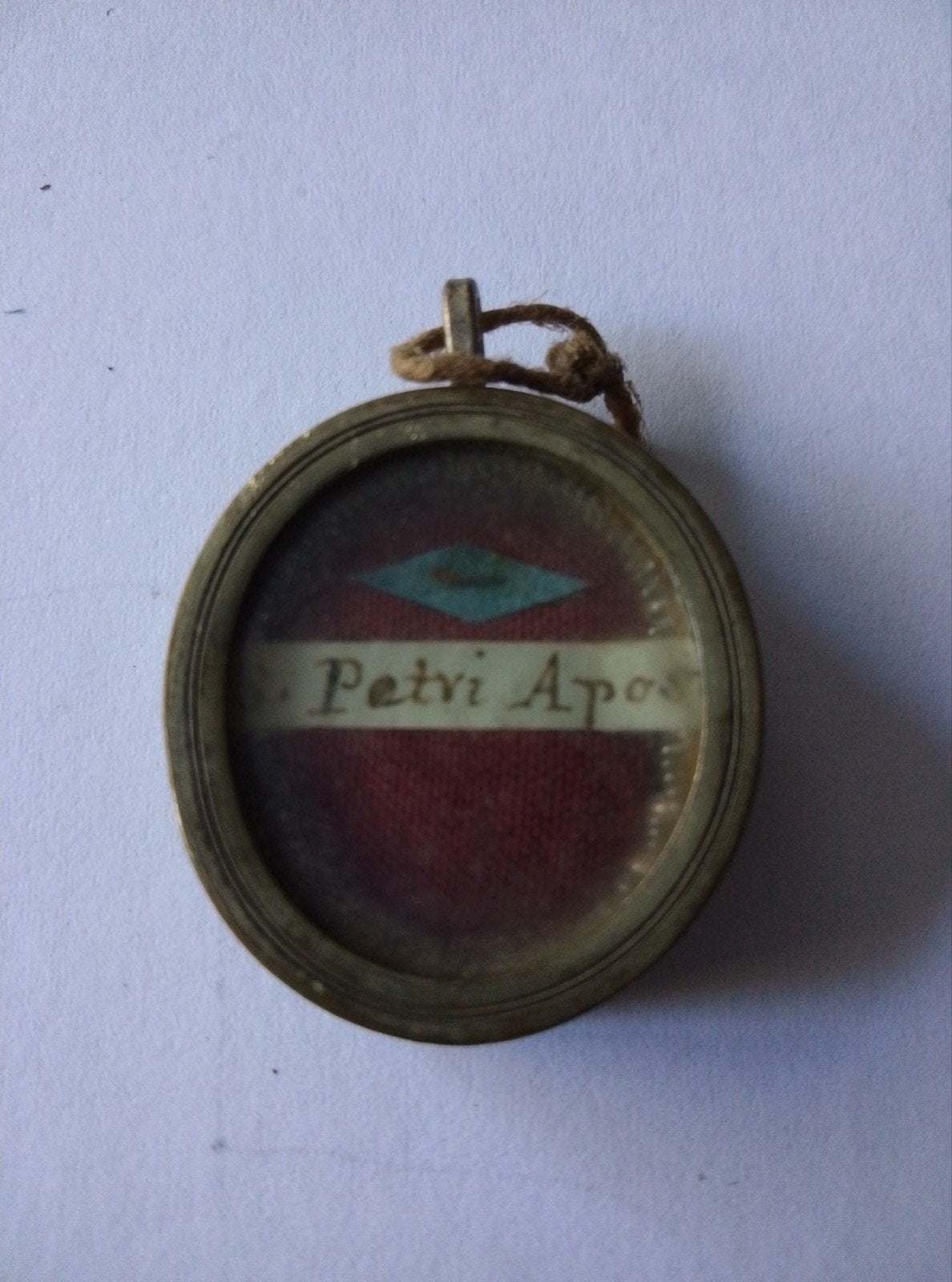 Antiek Relikwie Medaillon 'Petri Apos' - Zegel intact, Antiek en Kunst, Antiek | Religie, Ophalen of Verzenden
