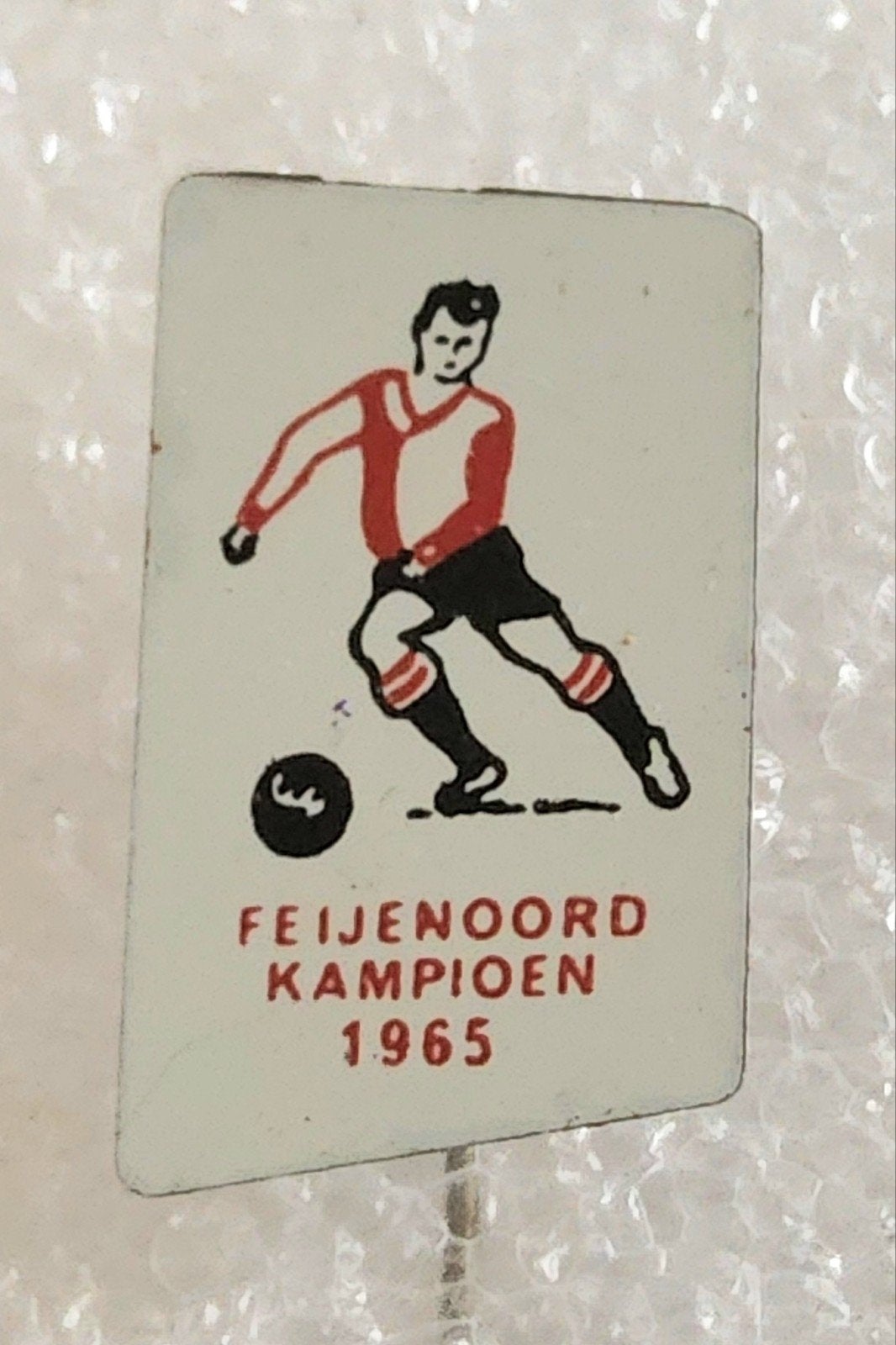 Vintage Feyenoord Kampioen 1965 Speldje, Verzamelen, Ophalen of Verzenden, Gebruikt, Overige onderwerpen, Speldje of Pin