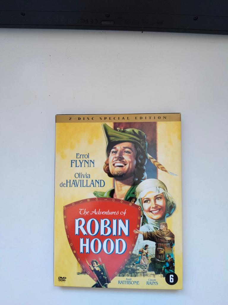 The Adventures of Robin Hood 1938 ‧ Avontuur/Actie ‧1 u 42 m, Verzenden, Zo goed als nieuw, Vanaf 6 jaar, Voor 1940