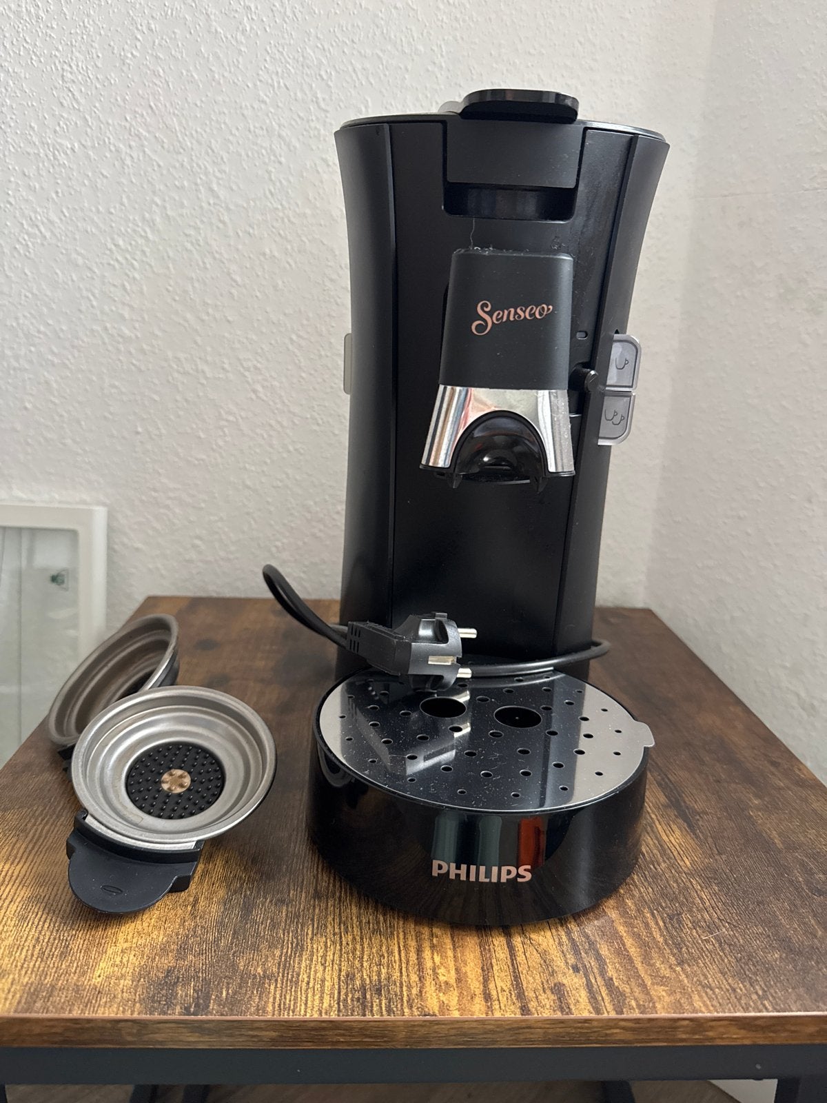 Philips Senseo koffiezetapparaat - Zwart, Ophalen, Koffiepads en cups, Gebruikt, Koffiemachine