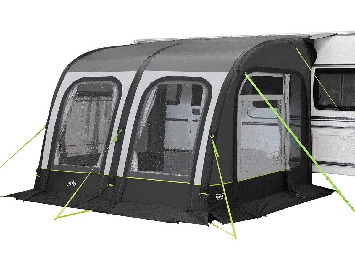 Set: Obelink Ambassador 320 Easy Air Connected, zijtent., Caravans en Kamperen, Voortenten en Luifels, Ophalen, Zo goed als nieuw