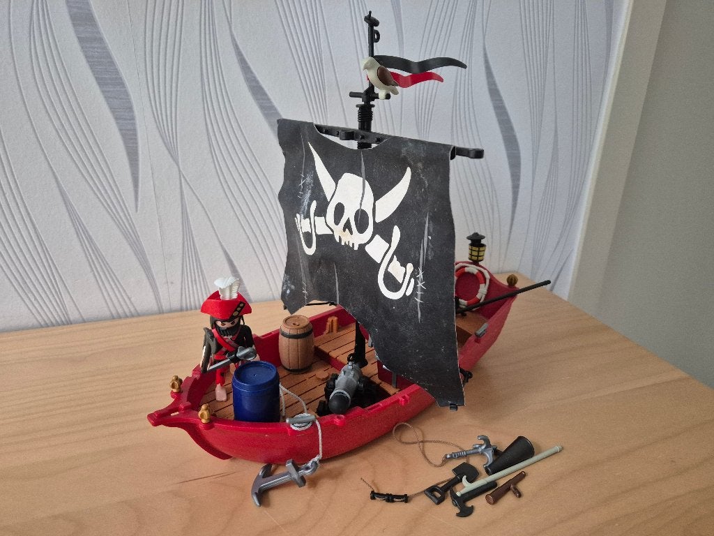 Playmobil Piratenboot, Ophalen of Verzenden, Gebruikt, Boot/Schip