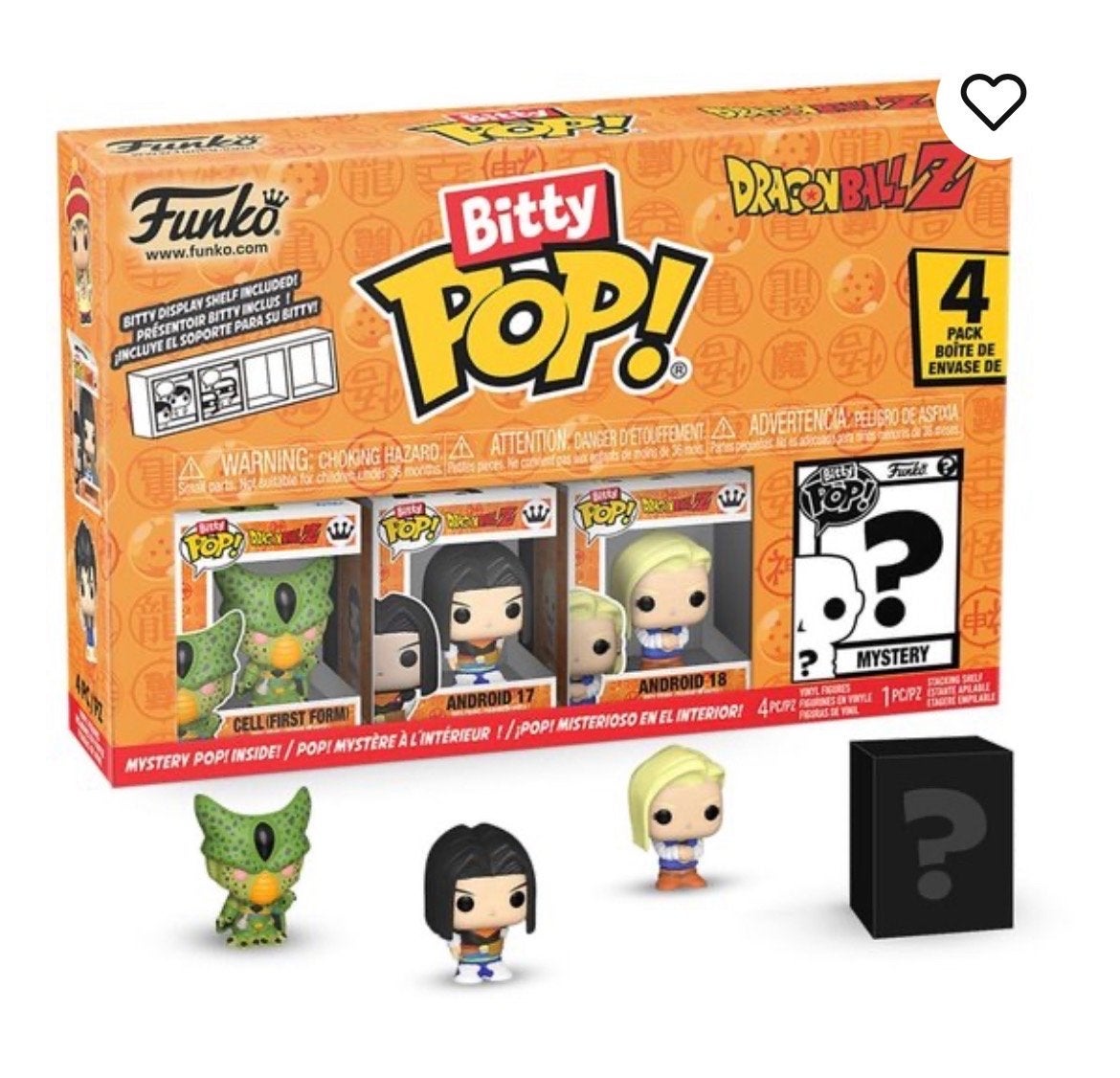 Funko Bitty Pop! Dragon Ball Z 4-pack (Cell, Androids), Ophalen of Verzenden, Nieuw