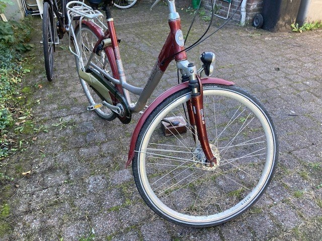 dames  meiden fiets, 53 tot 56 cm, Zo goed als nieuw, Handrem, Trommelrem