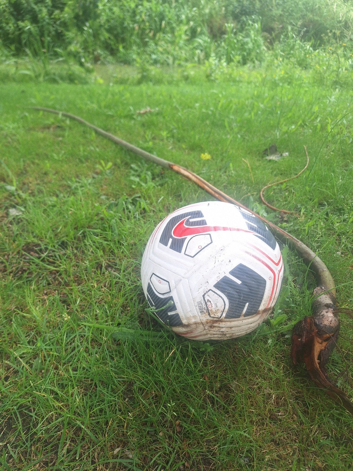 Mooie nike bal net uit water gevist (stok krijg je niet), Sport en Fitness, Voetbal, Maat XL, Ophalen, Bal
