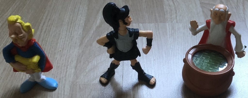 ASTERIX - 3 POPPETJES, Ophalen of Verzenden, Asterix en Obelix, Zo goed als nieuw, Beeldje of Figuurtje