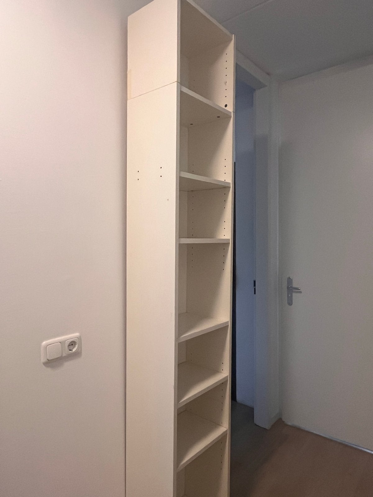 Smalle IKEA Billy boekenkast, wit, gebruikt, Ophalen, Met plank(en), Minder dan 50 cm, Gebruikt