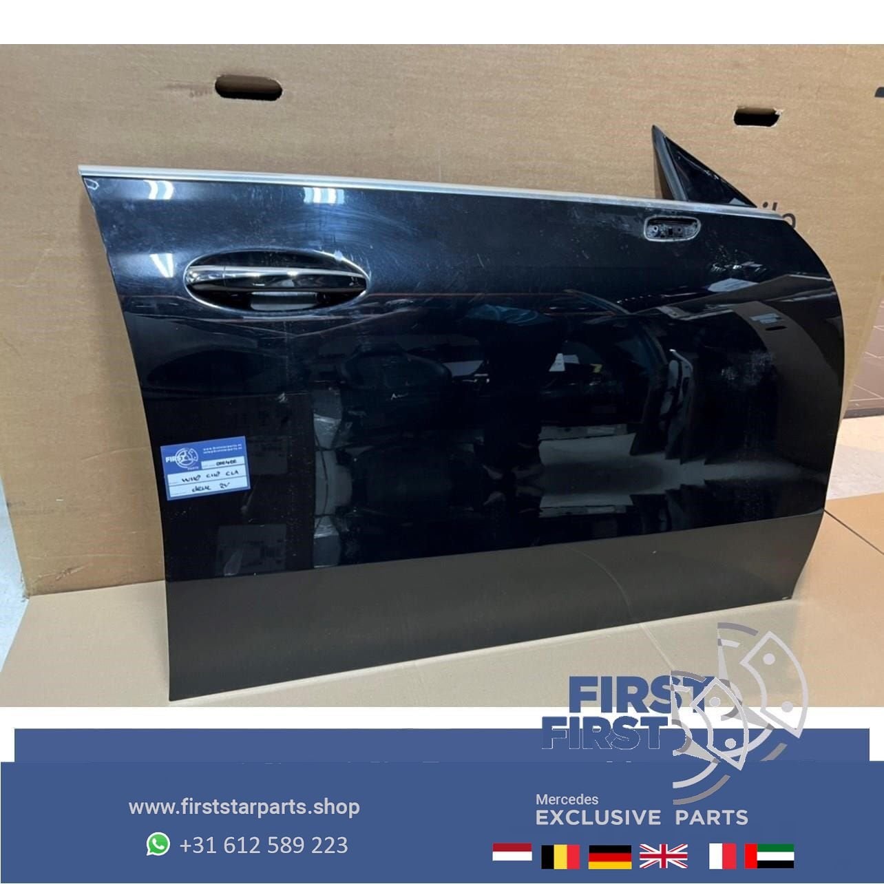 W118 C118 X118 CLA DEUR PORTIER ZWART COMPLEET RECHTSVOOR Me, Gebruikt, -, Deur, Ophalen of Verzenden