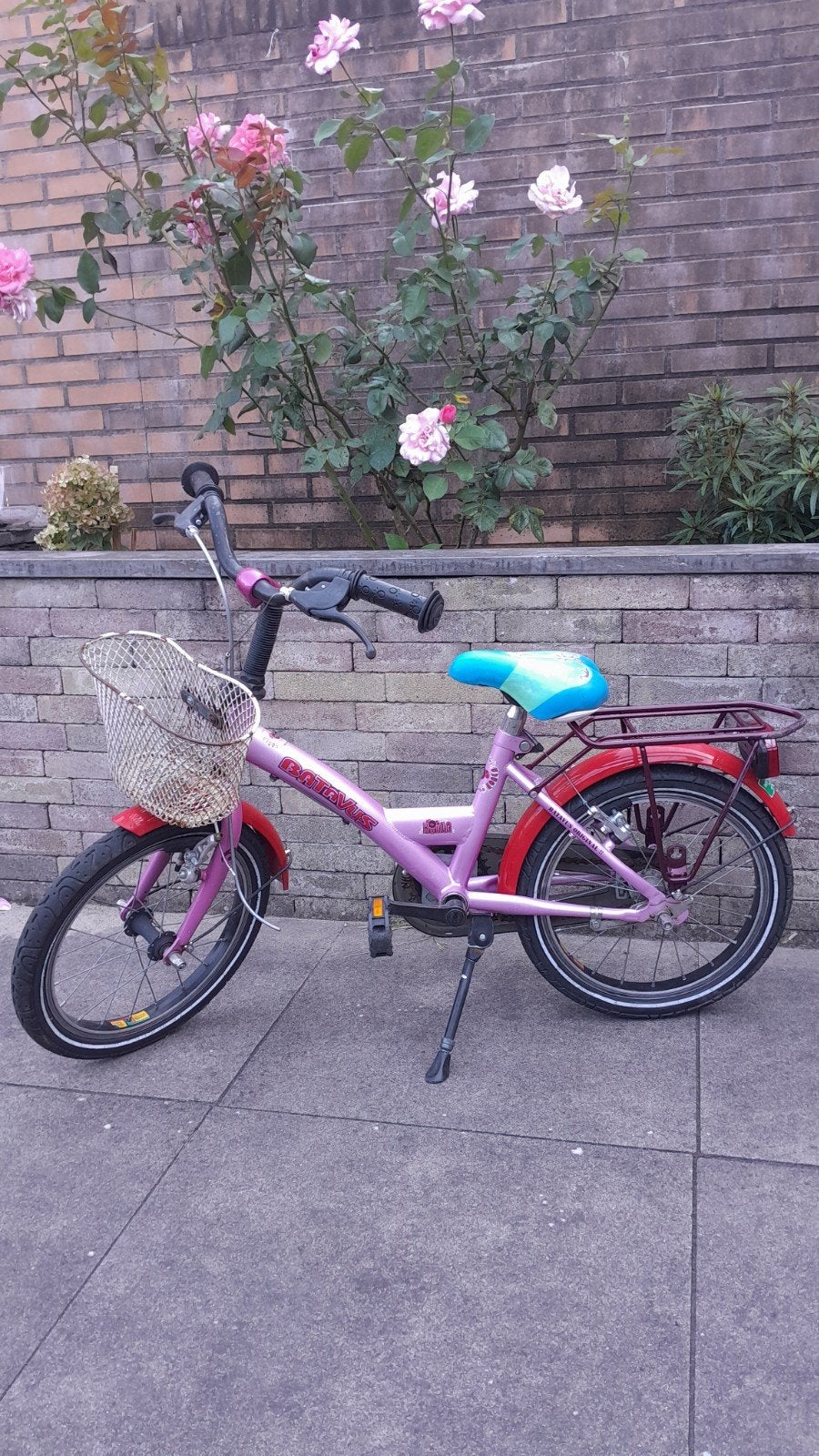 Batavus roze kinderfiets 16 inch, Fietsen en Brommers, Fietsen | Kinderfietsjes, Ophalen, Velgrem, Batavus, 16 tot 20 inch