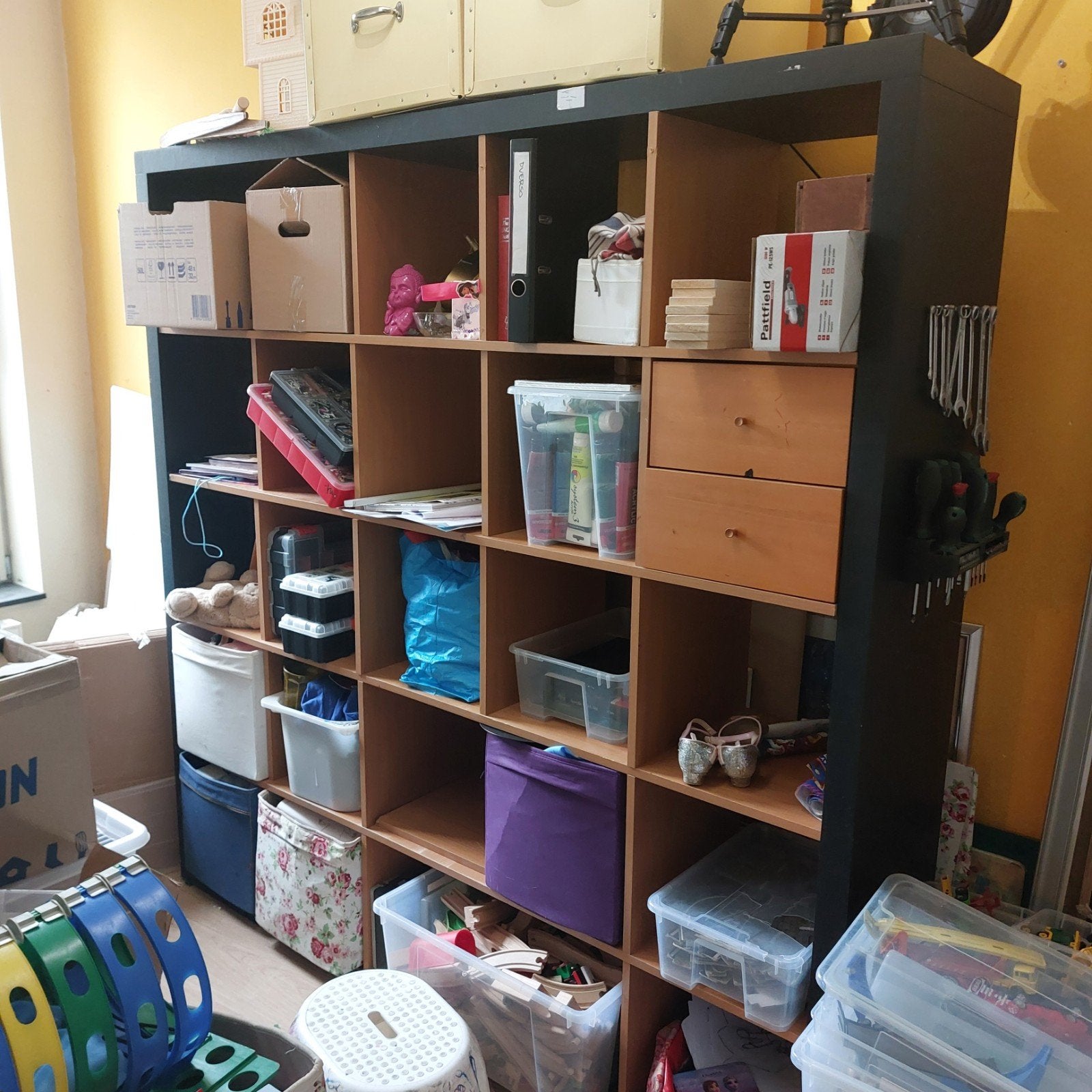 ikea vakjeskast gebruikt, Ophalen, Gebruikt, 150 tot 200 cm, Met lade(s)