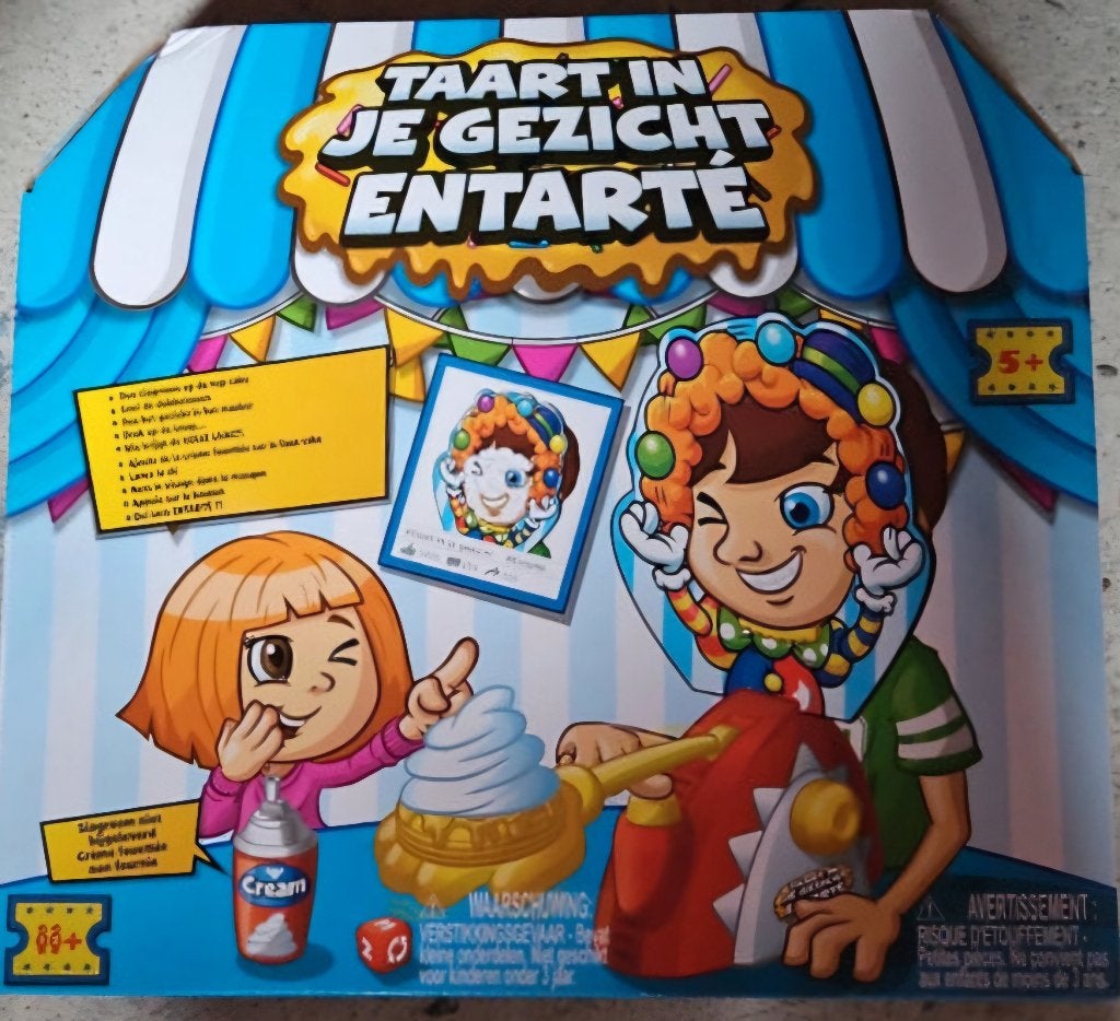 Taart in je gezicht / Cake Splat – Hilarisch familiespel!, Hobby en Vrije tijd, Gezelschapsspellen | Bordspellen, Vijf spelers of meer