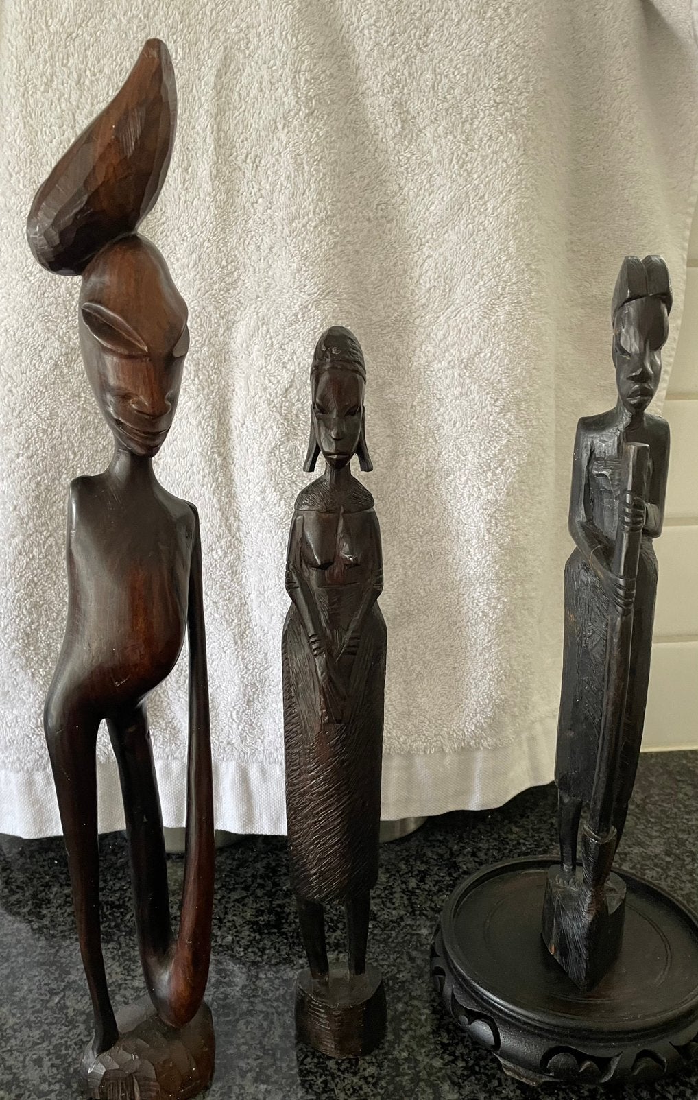 Javaanse beeldjes, Ophalen of Verzenden, Handgemaakt, Beeld, Hout