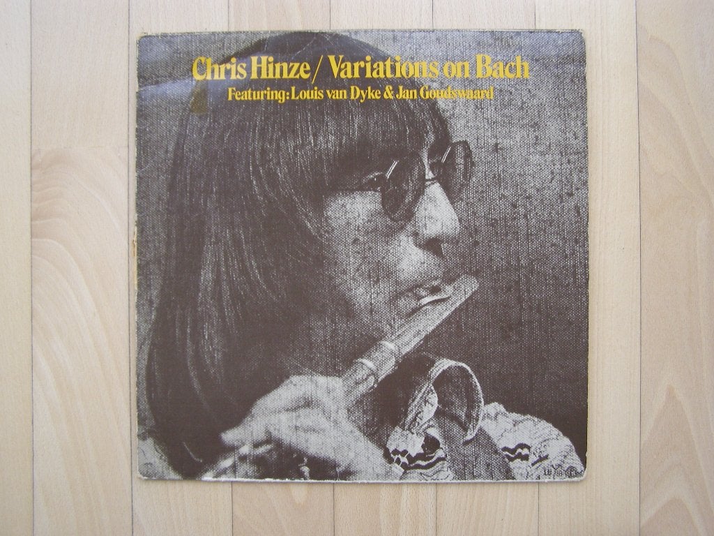 LP Chris Hinze – Variations on Bach; dwarsfluit jazz, 1976, LP, Gebruikt, Ophalen of Verzenden, 12 inch