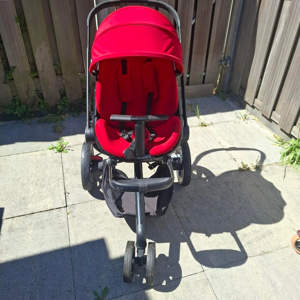 Quinny moodd- Rode Buggy, Kinderen en Baby's, Kinderwagens en Combinaties, Ophalen of Verzenden, Zo goed als nieuw, Kinderwagen