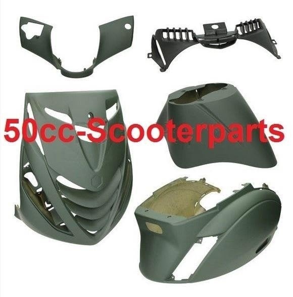 Kappen Set Piaggio Zip2000 Sp Mat Groen Leger 5-Delig 38442, Ophalen of Verzenden