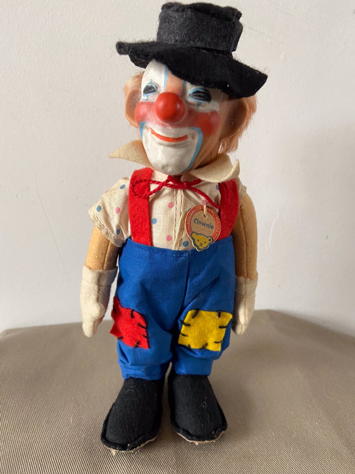 Steiff clown Clownie, 8719,00, 19cm, Antiek en Kunst, Ophalen of Verzenden