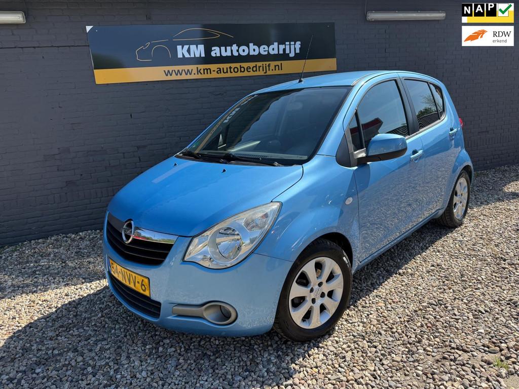 Opel Agila 1.2 Edition*Airco*Elec*LM*Apk*Winterbandenextra*, Voorwielaandrijving, 4 cilinders, Blauw, Origineel Nederlands
