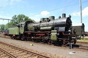 MARKLIN 3086 Belgische 2C fraaie stoomloc/tender Type 64., Wisselstroom, Locomotief, Ophalen of Verzenden, Zo goed als nieuw