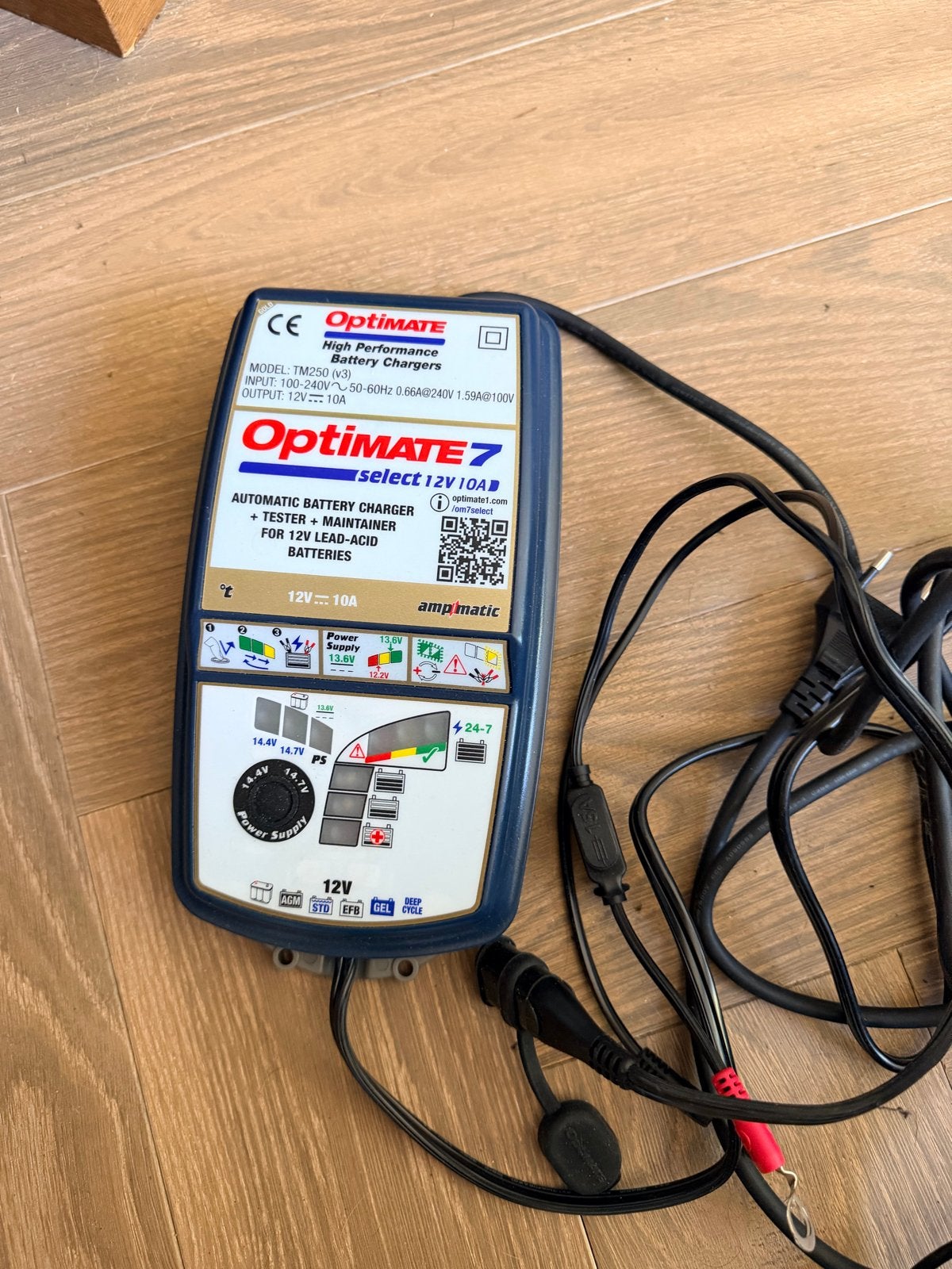 OptiMATE 7 Select 12V 10A Acculader en Onderhouder, Ophalen, Gebruikt, Universele onderdelen