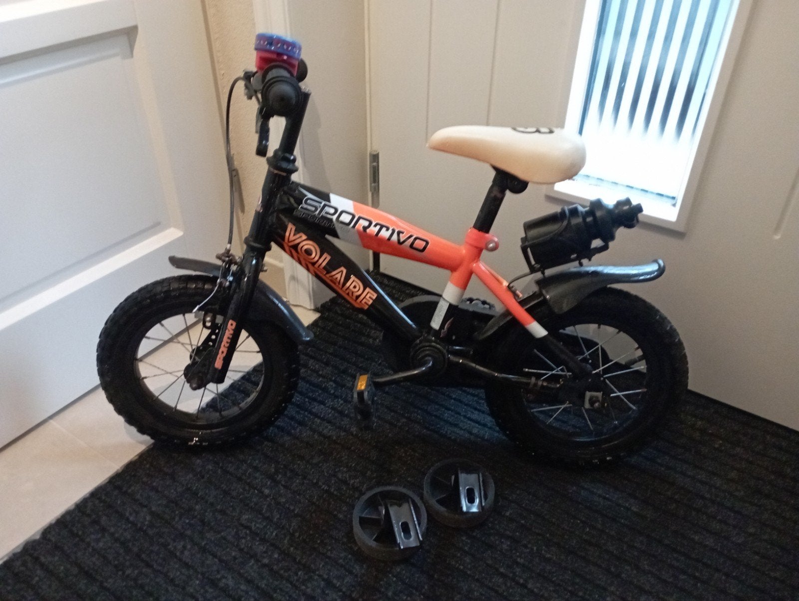 Volare Sportivo 12 inch fiets met zijwielen, Ophalen, Terugtraprem, Zijwieltjes, Volare Sportivo
