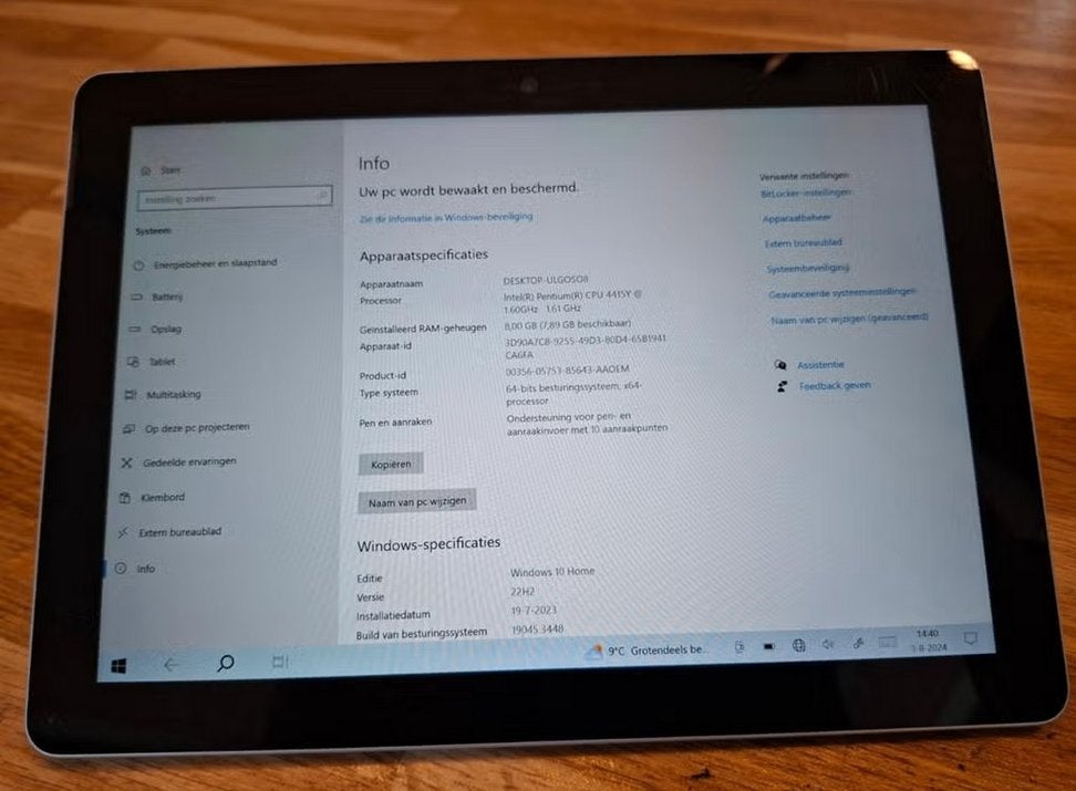 Microsoft surface go 1, Computers en Software, Windows Tablets, Surface go 1, 128 GB, Wi-Fi, Microsoft