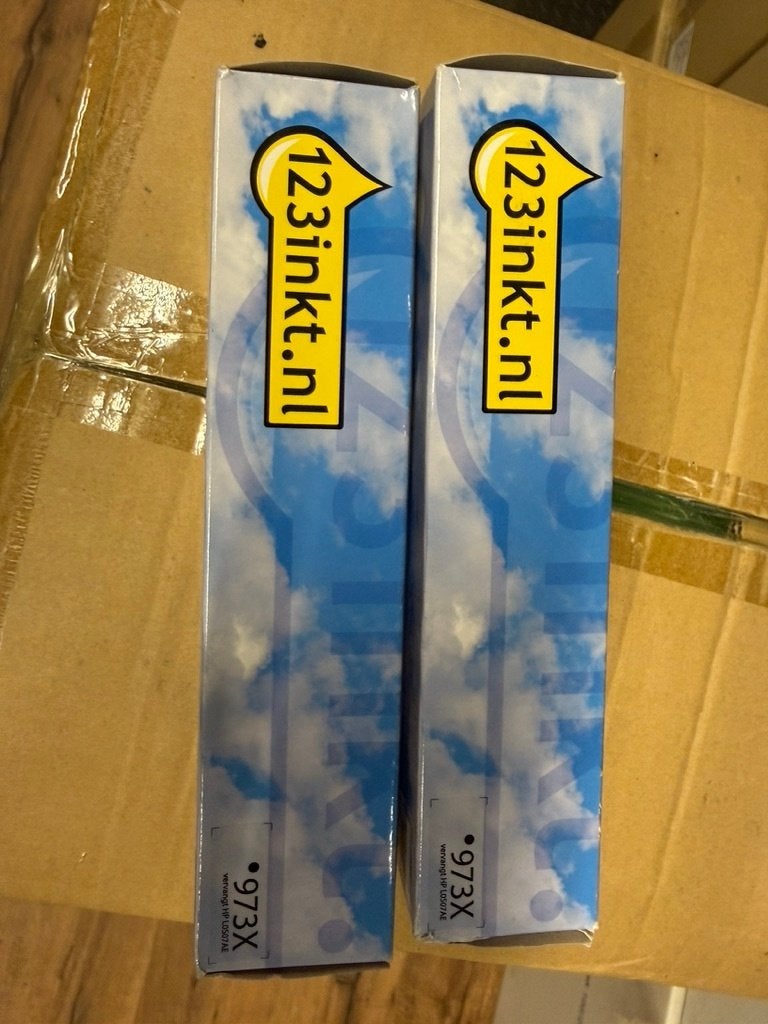 2x HP 973X Zwart (compatibel van 123inkt), Computers en Software, Ophalen of Verzenden, Nieuw, Toner, Hp