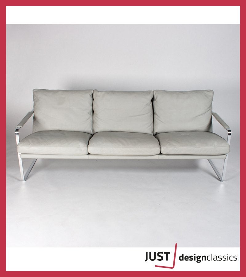 Walter Knoll Fabricius 71030 Grijs leder 3 Zits, Niet ingevuld, Zo goed als nieuw, Niet ingevuld, Niet ingevuld