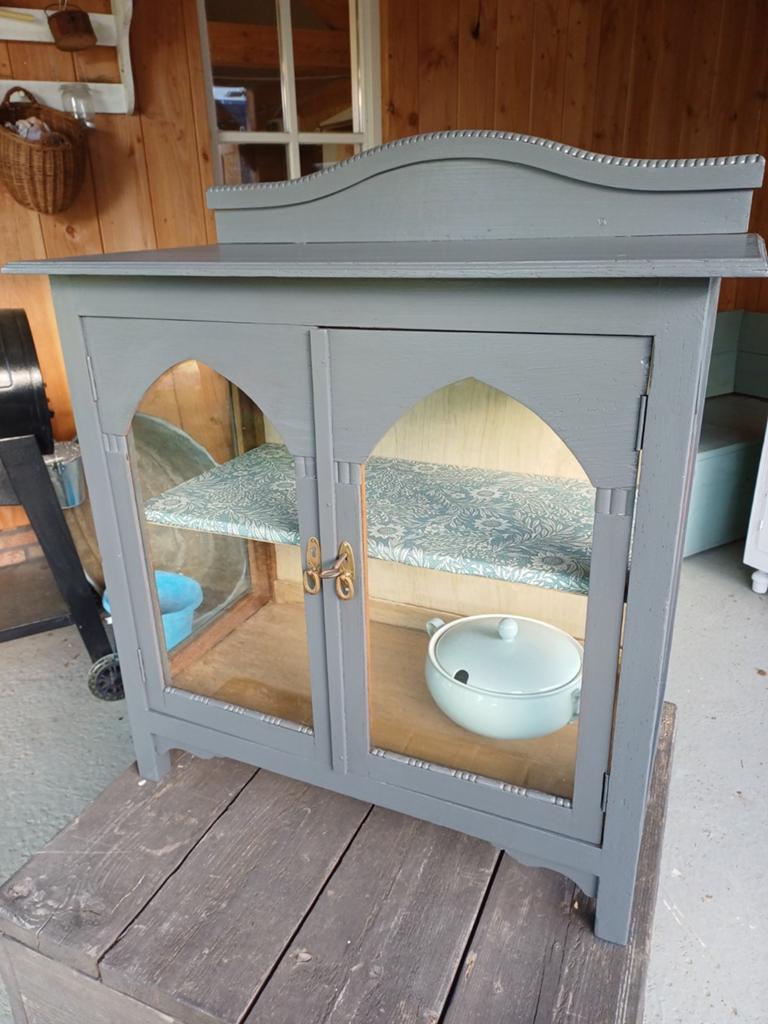 Brocant Thee Kastje/Vitrine Kastje, Antiek en Kunst, Antiek | Meubels | Kasten, Ophalen