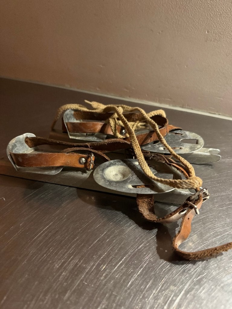 Vintage houten onderbind schaatsen, Ophalen of Verzenden, Gebruikt, Friese doorlopers, Overige merken