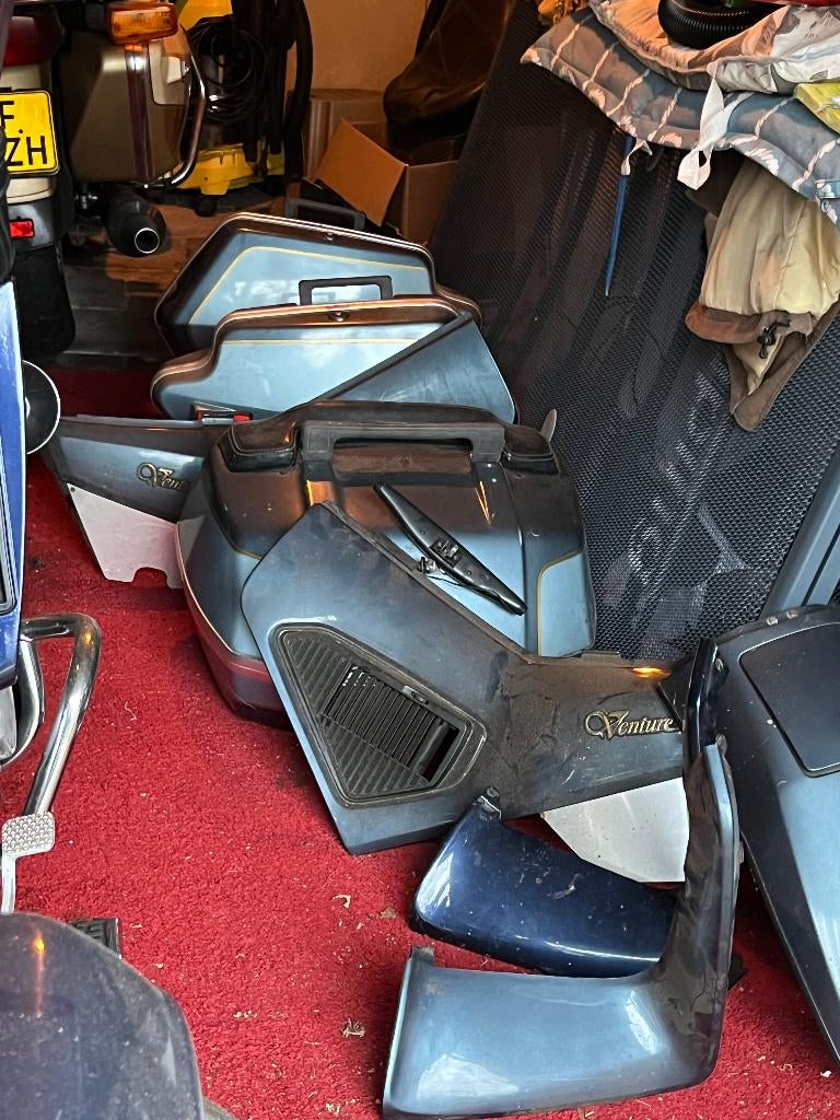 Zij en topkoffers + kappen van een yamaha venture XVZ 1200, Motoren, Onderdelen | Yamaha, Gebruikt, Ophalen of Verzenden
