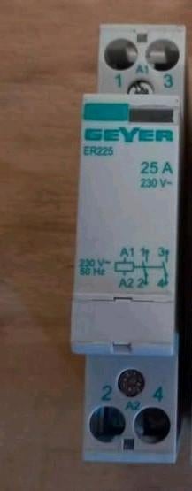 Geyer ER225 Magneetschakelaar relais 25A, Doe-het-zelf en Verbouw, Ophalen of Verzenden, Zo goed als nieuw, Geyer, X