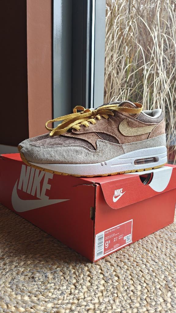 Nike Air Max 1 PRM Ugly Duckling Pecan EU 43 US 9,5, Kleding | Heren, Schoenen, Overige kleuren, Nike, Ophalen of Verzenden, Sneakers of Gympen