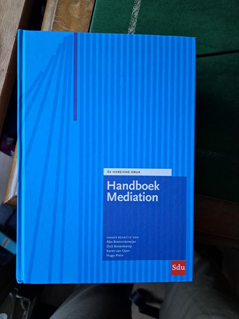 Handboek Mediation 6e druk - Met aantekeningen, Boeken, Studieboeken en Cursussen, Ophalen of Verzenden, Gelezen