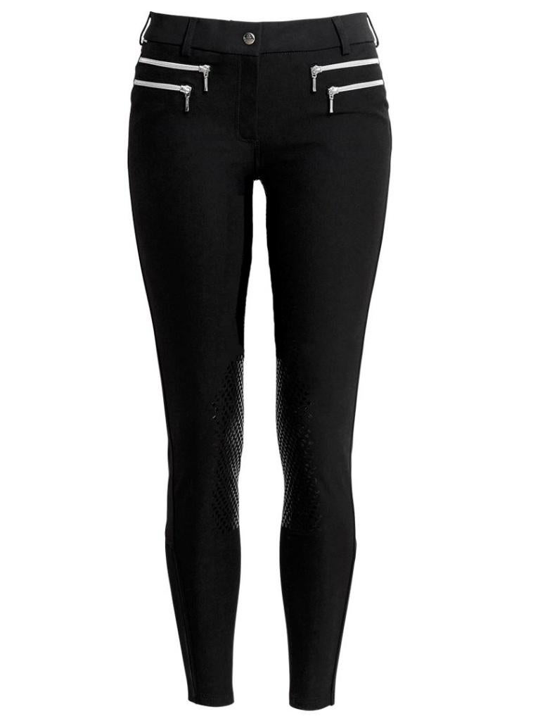 Mountain Horse Rijbroek siliconen knie, Zwart, 40, 42, 44, Dieren en Toebehoren, Paardrijkleding, Dressuur, Nieuw, Dames, Onderkleding