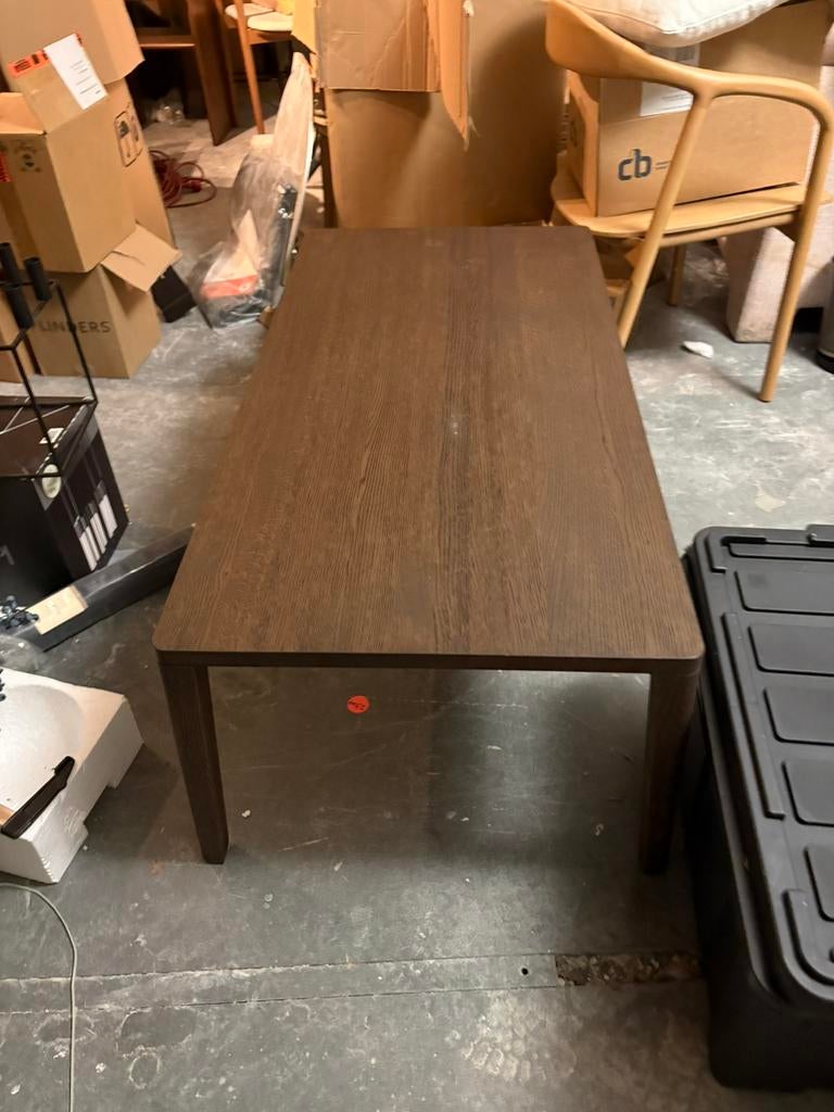 Bolia gerookt eiken salontafel showmodel grace, Huis en Inrichting, Tafels | Salontafels, 100 tot 150 cm, Eikenhout, Minder dan 50 cm