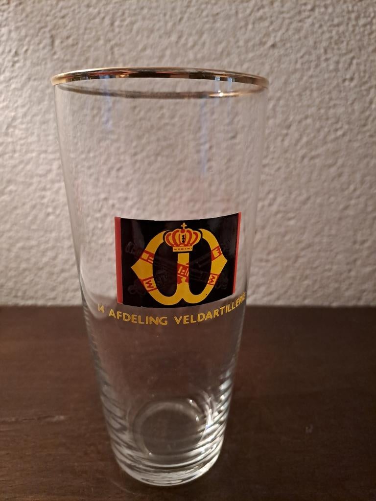 Glas 14 Afdeling Veldartillerie, Verzamelen, Militaria | Algemeen, Ophalen of Verzenden, Landmacht, Nederland, Embleem of Badge