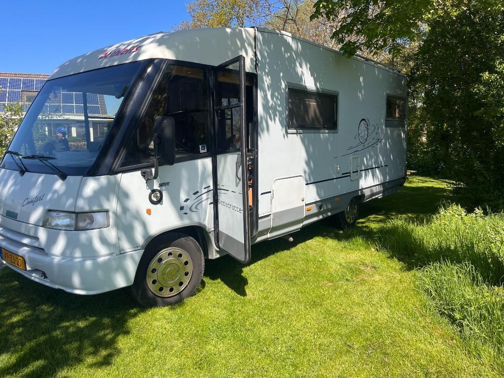 Ruime Fiat Ducato maxi 6 persoons zelfvoorzienend, Caravans en Kamperen, Integraal, Particulier, Luifel, L-zit