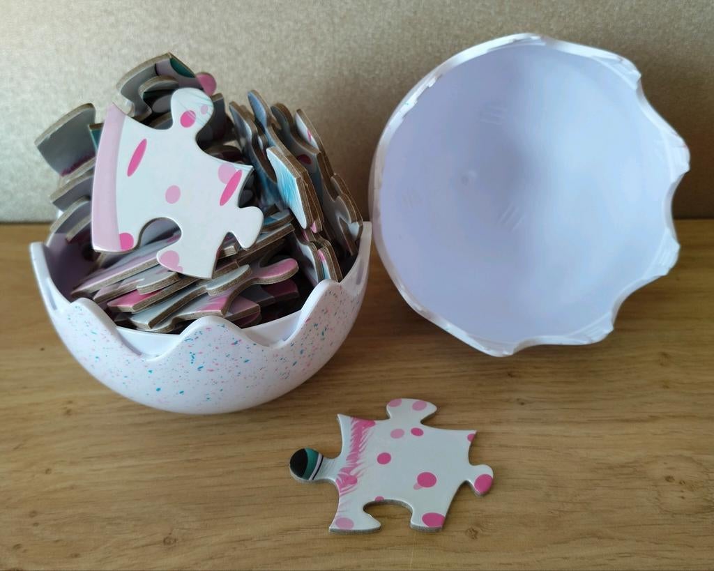 HATCHIMALS  KUIKEN PUZZEL IN GROOT EI*PAASEI*PASEN, Kinderen en Baby's, Verzenden, 10 tot 50 stukjes, Zo goed als nieuw