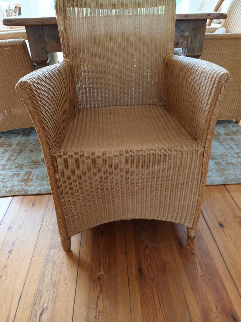 6 rieten stoelen, Gebruikt, 100 tot 150 cm, Eikenhout, Ophalen of Verzenden