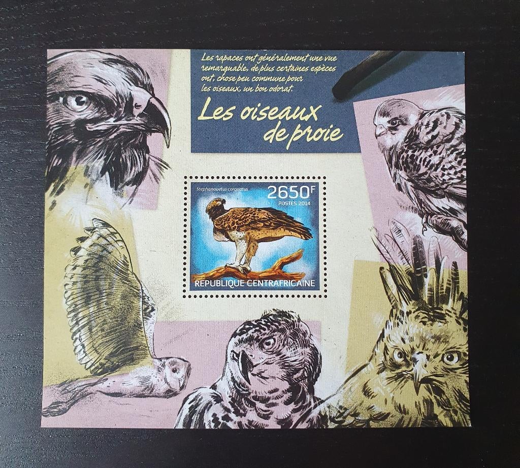 Centraal Afrikaanse Republiek 2014 Vogels Michel blok 1143, Verzenden, Postfris, Dier of Natuur