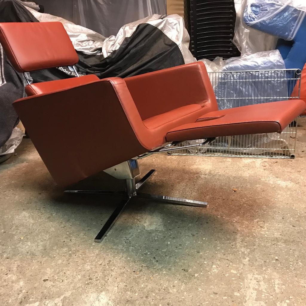 FSM Pavo Shelby design fauteuil stoel donkerrood vintage, Gebruikt, Ophalen of Verzenden, Nvt, Nvt